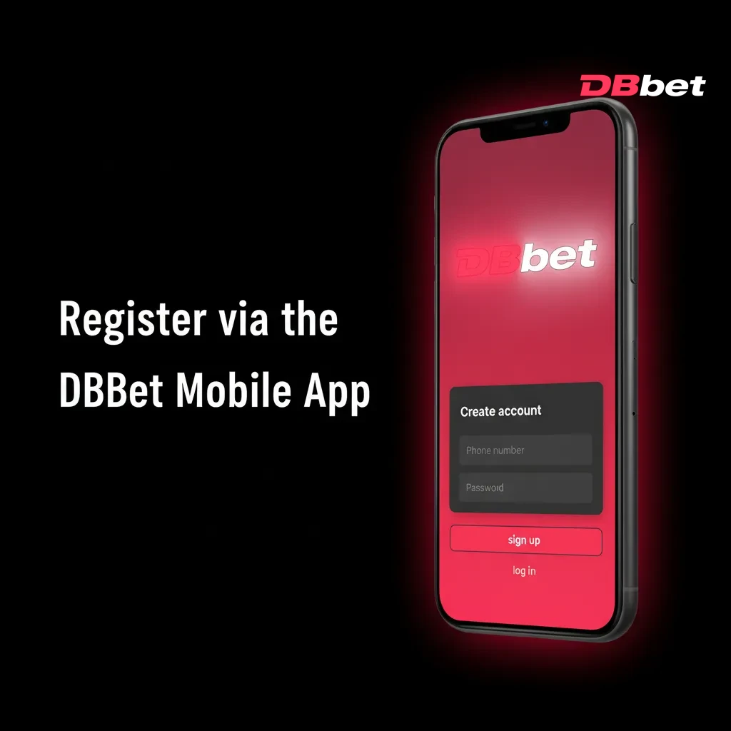 DBBet mobile app registration: download, choose method, fill details, verify, set PIN/biometrics; casino & sports.
