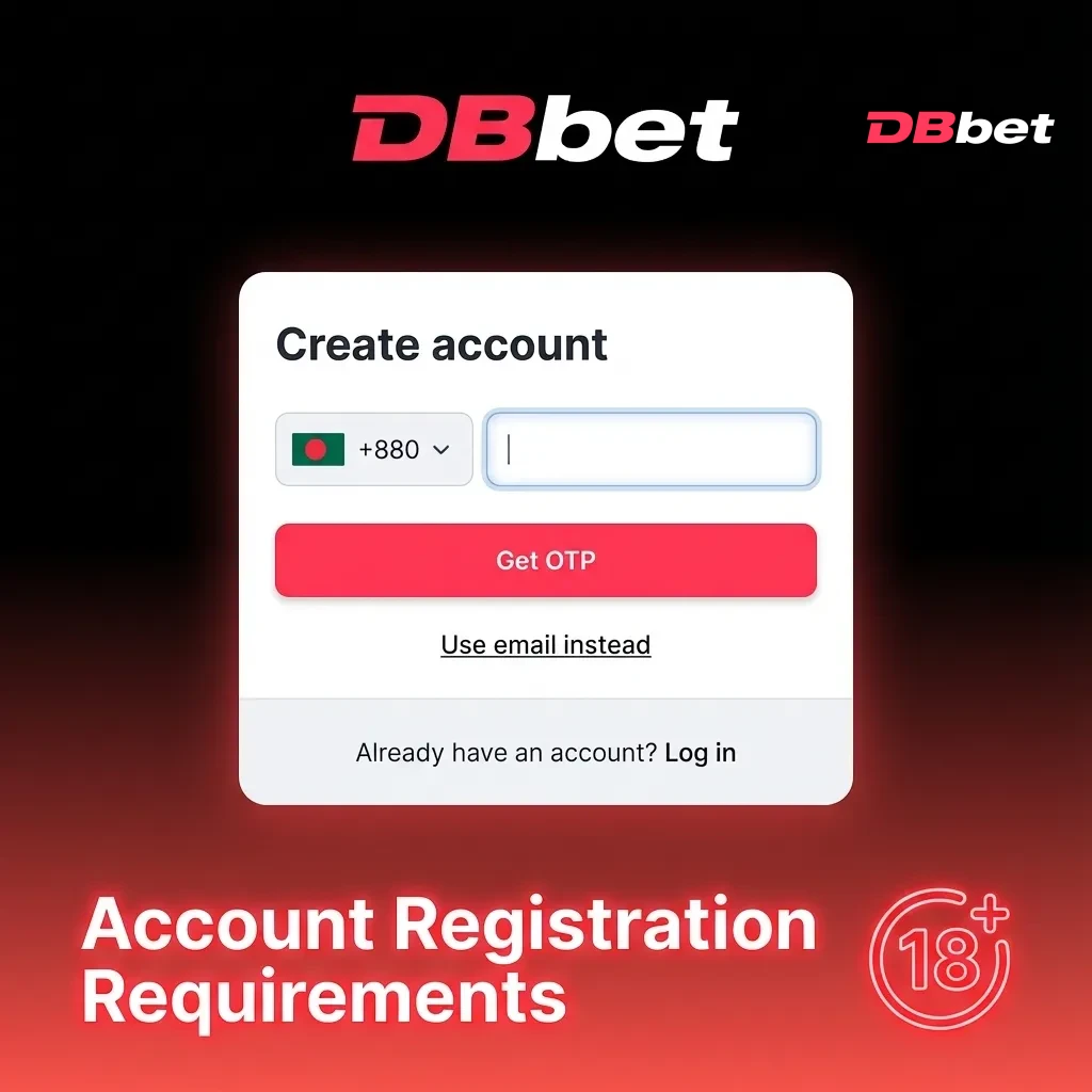 Account registration requirements checklist showing age, eligibility, and compliance rules for platform users.