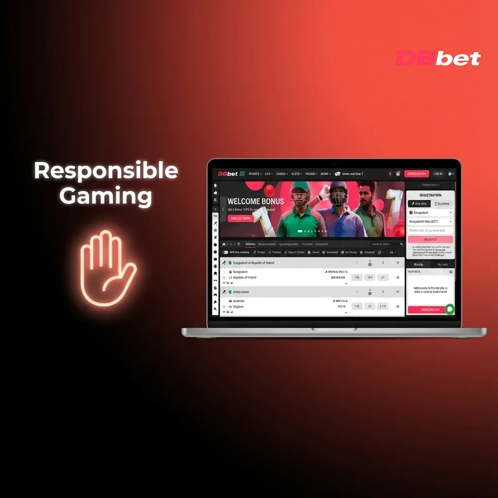 Person reviewing betting limits on mobile device with support resources, promoting safe gambling habits